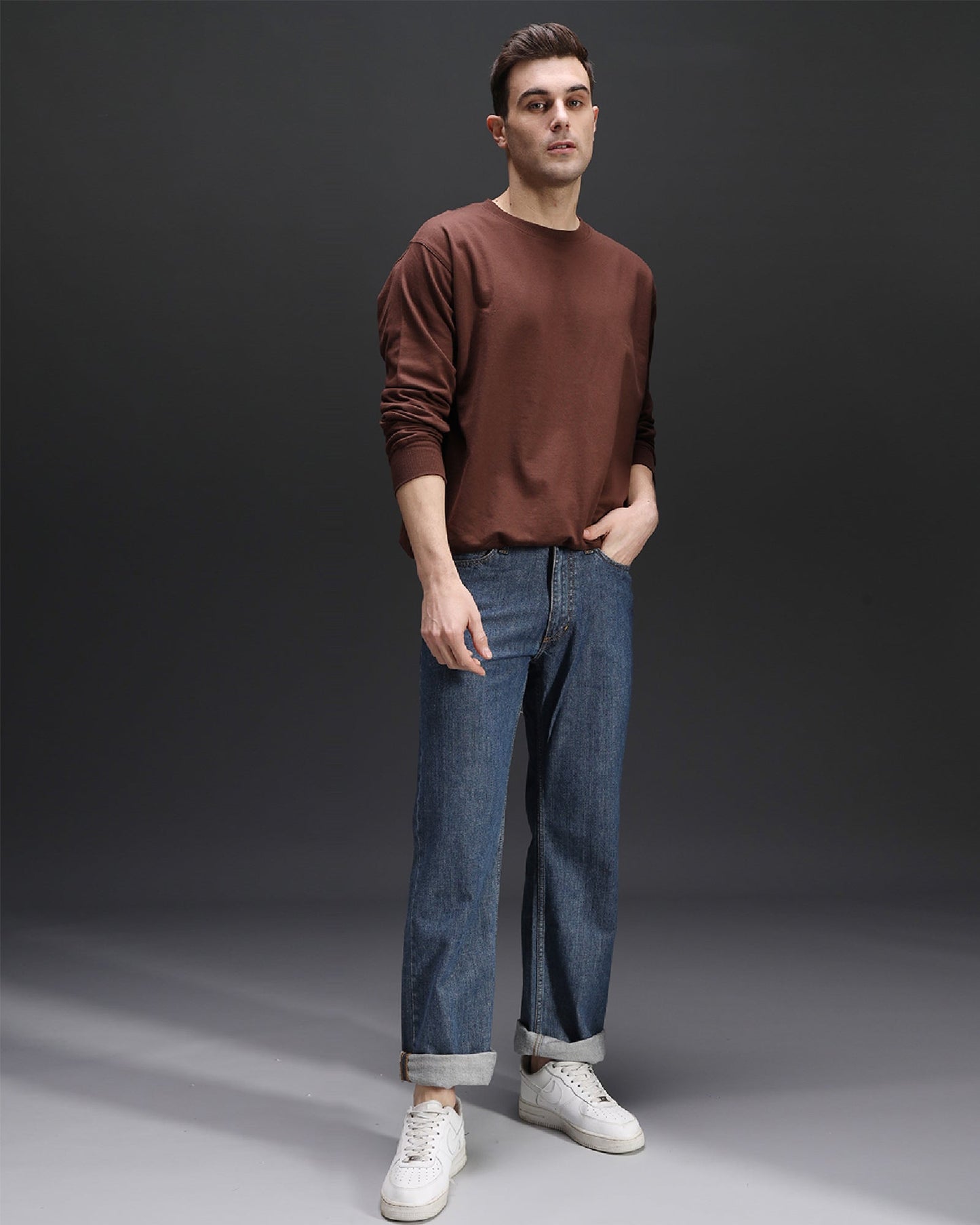 Brown Oversized Sweatshirt