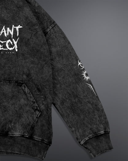 Malignant Prophecy Hoodie [ACID WASHED-BLACK ASH COLORWAY]