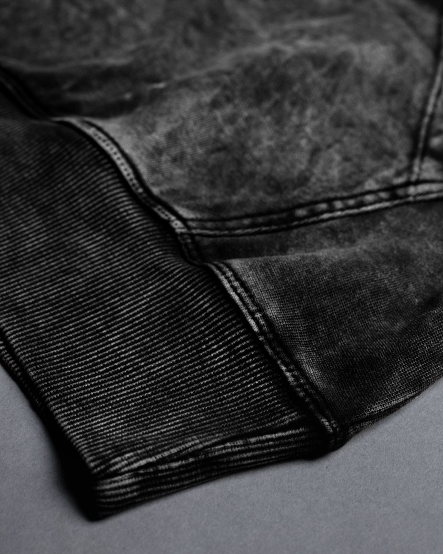 Crypted Glyph Hoodie [ACID WASHED-BLACK ASH COLORWAY]