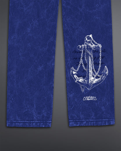 Depth-Bound Sweatpants [ACID WASHED-COSMIC BLU]