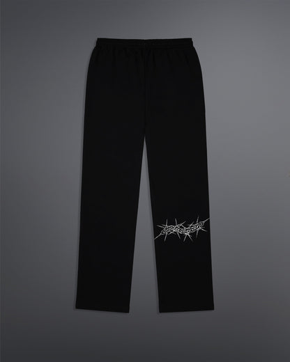 Spiked Cage Sweatpants  [BLACK]