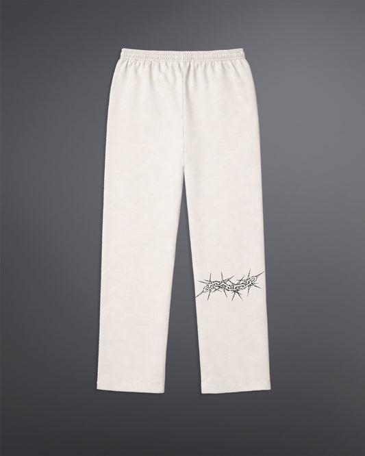 Spiked Cage Sweatpants  [OFF-WHITE]