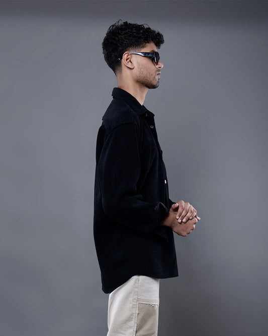 Vel-Cord Shirt [Black]