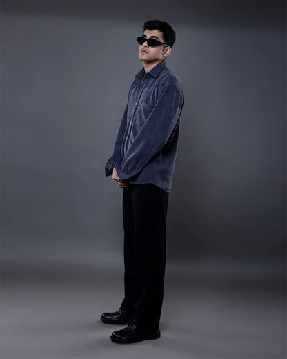 Vel-Cord Shirt [Grey]