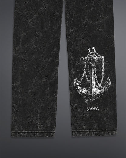 Depth-Bound Sweatpants [ACID WASHED-BLACK ASH]
