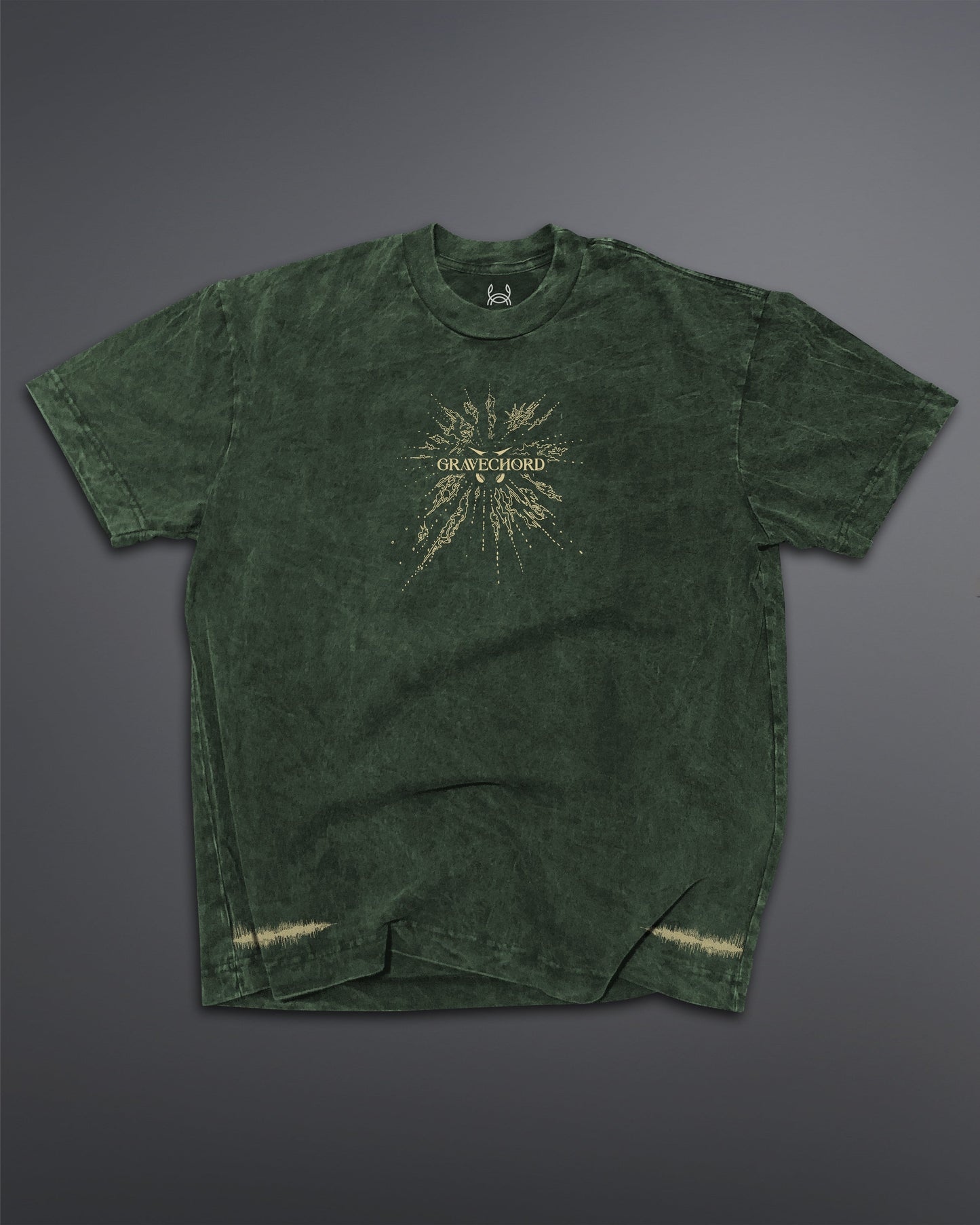 GRAVECHORD Oversized Tee [ACID WASHED-TOXIC MOSS]
