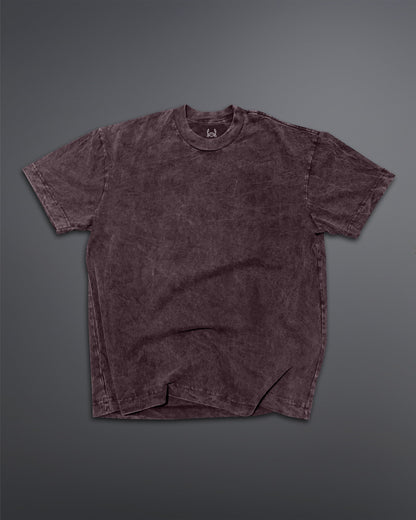 Acid Wash Oversized Tee [BLOODSTONE COLORWAY]