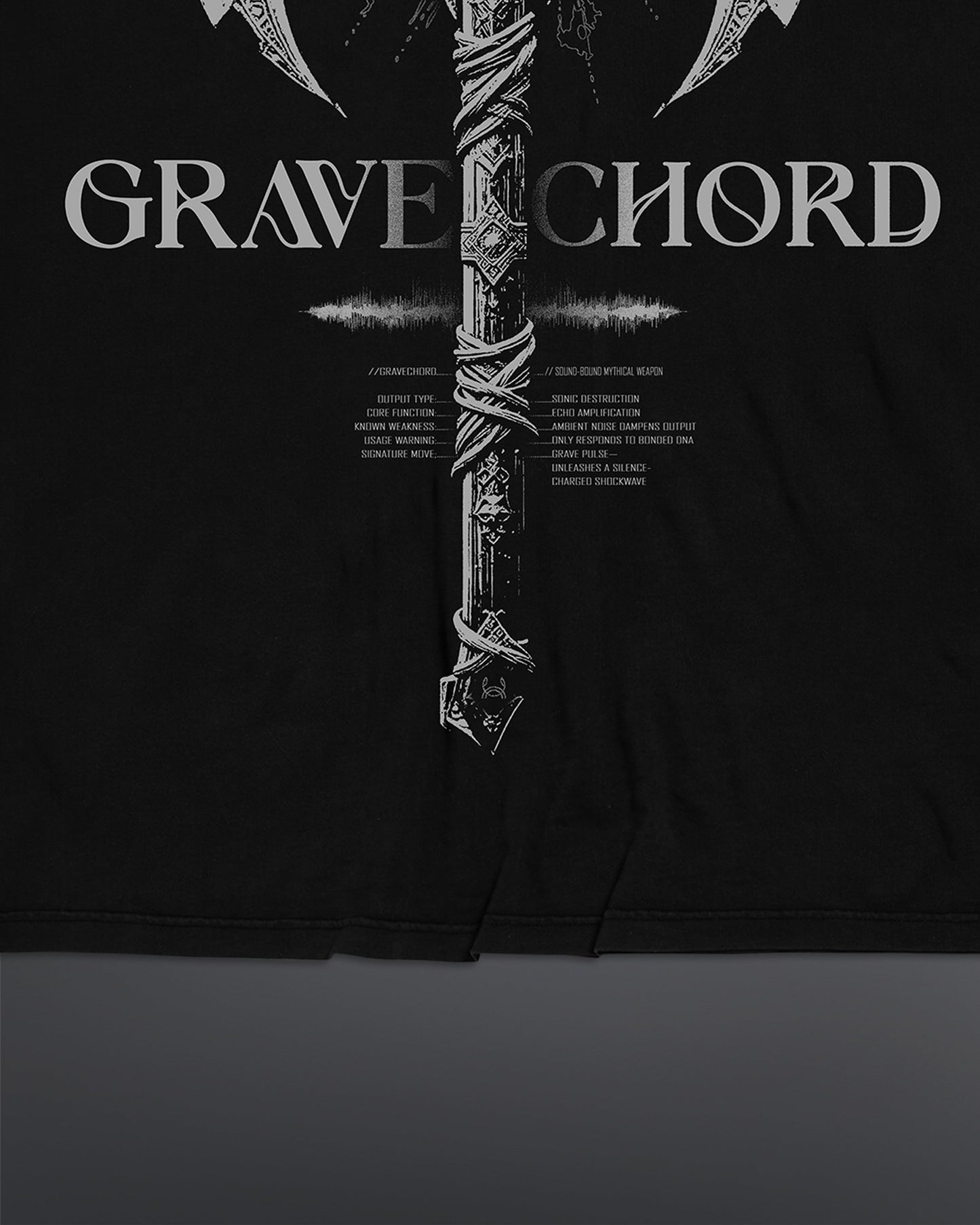 GRAVECHORD Oversized Tee [BLACK]