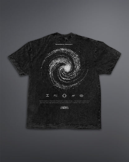 Primordial Prophecy Oversized tee [ACID WASHED-BLACK ASH]