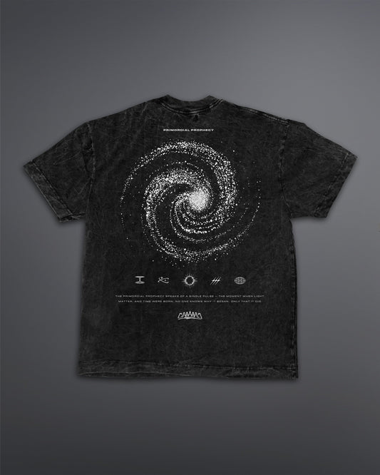 Primordial Prophecy Oversized tee [ACID WASHED-BLACK ASH]