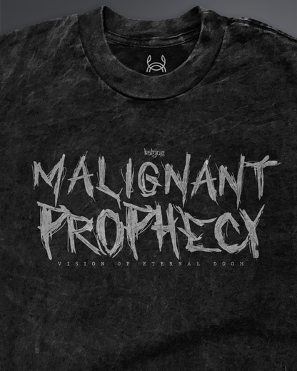 Malignant Prophecy Oversized tee [ACID WASHED-BLACK ASH]