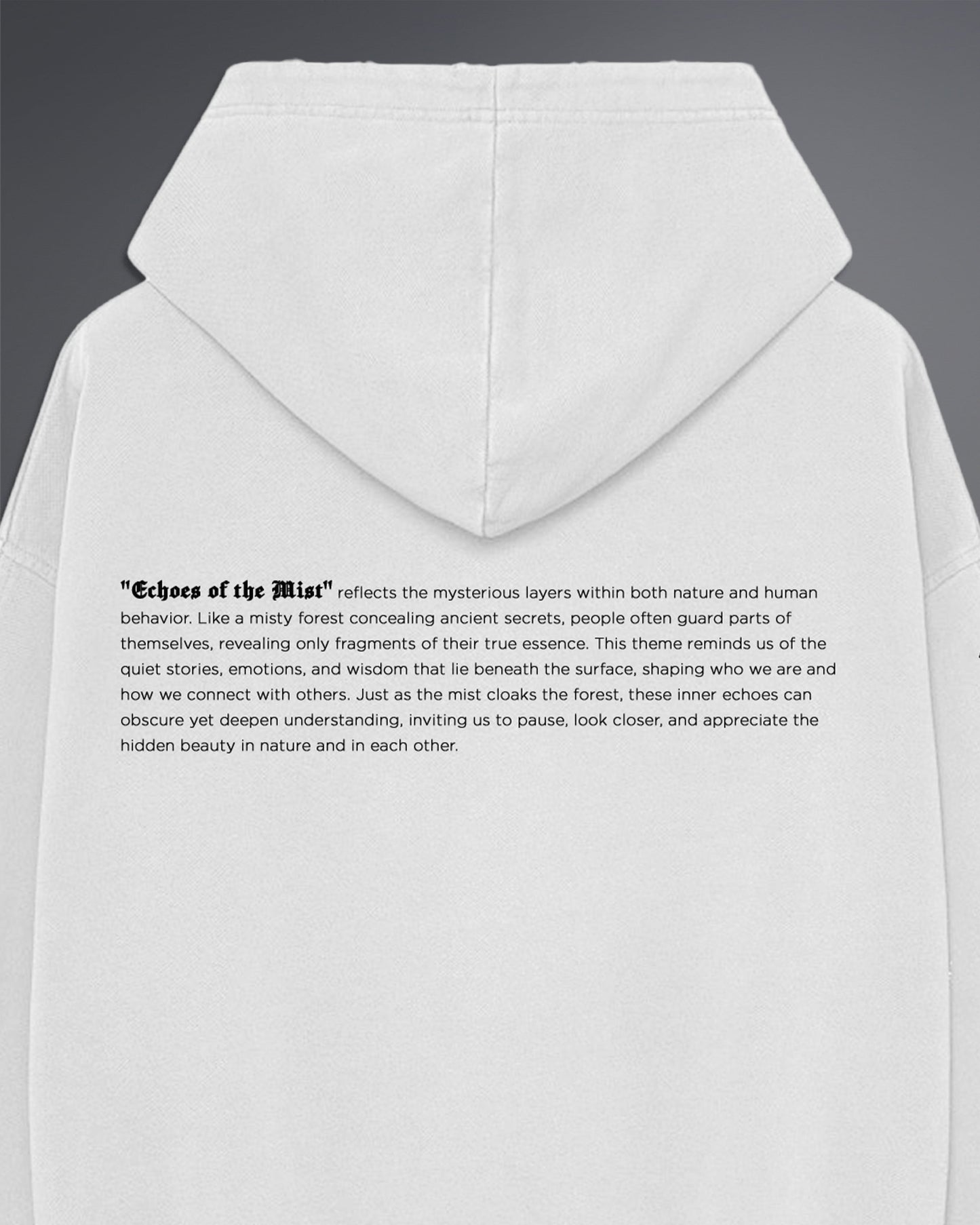 Echoes Of The Mist Hoodie [Off White]