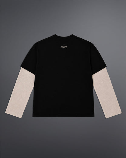 Dual-Fabric Full Sleeve T-shirt [DUNE COLOWAY]