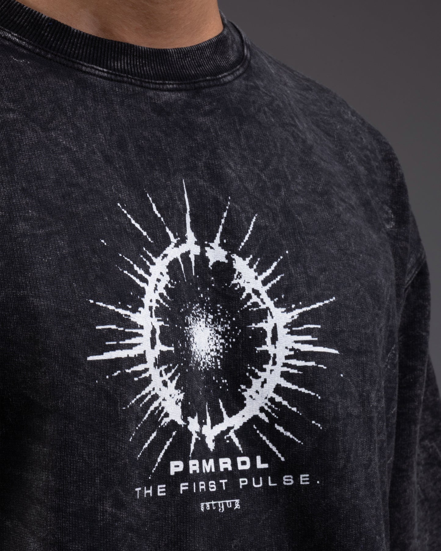 Primordial Prophecy Oversized tee [ACID WASHED-BLACK ASH]