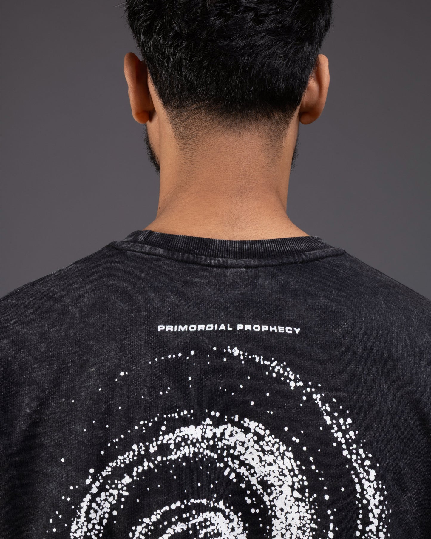 Primordial Prophecy Oversized tee [ACID WASHED-BLACK ASH]