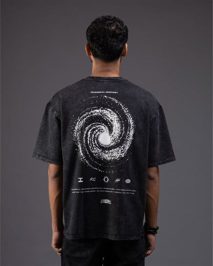 Primordial Prophecy Oversized tee [ACID WASHED-BLACK ASH]