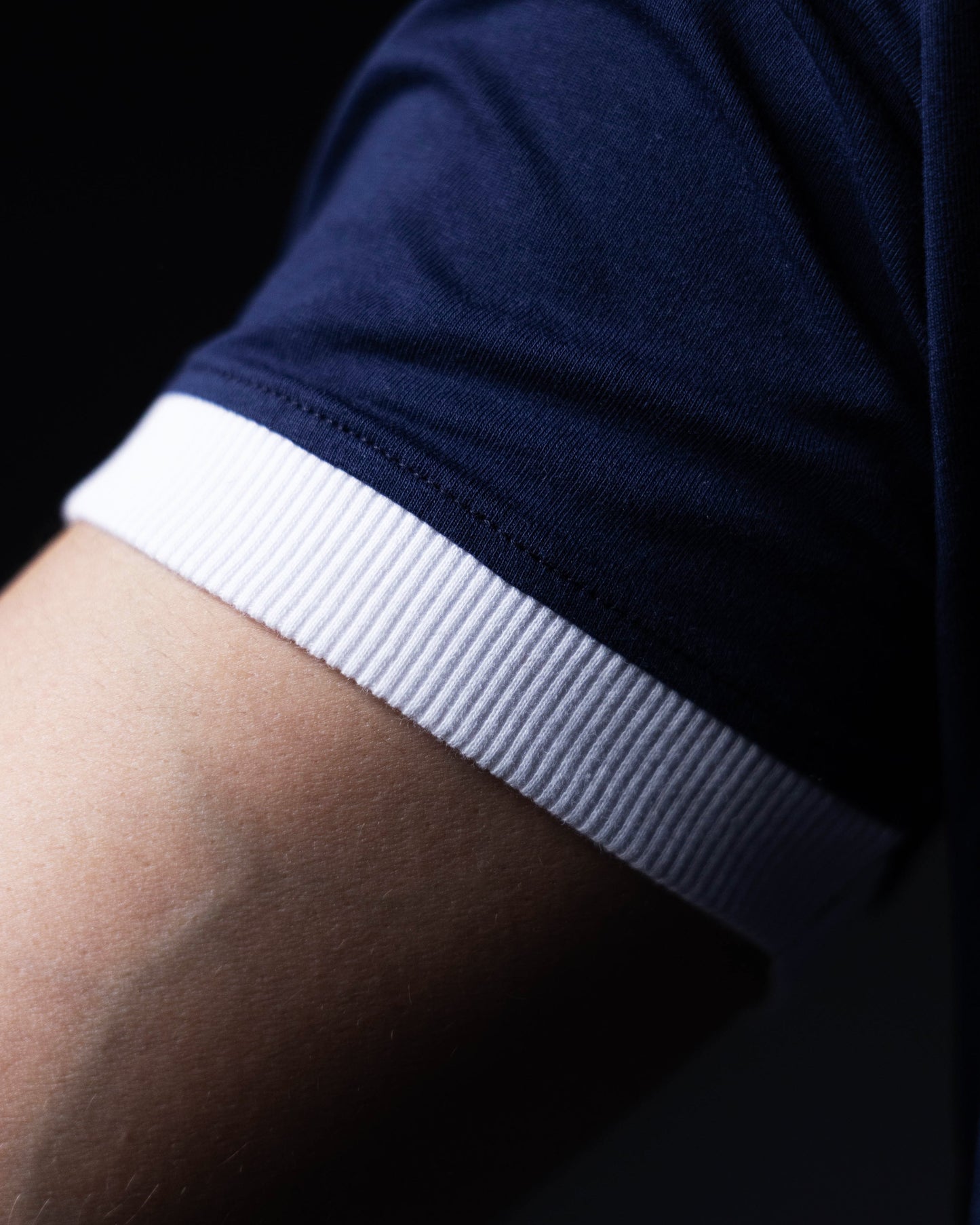 Cropped Ringer tee [NAVY/WHITE]