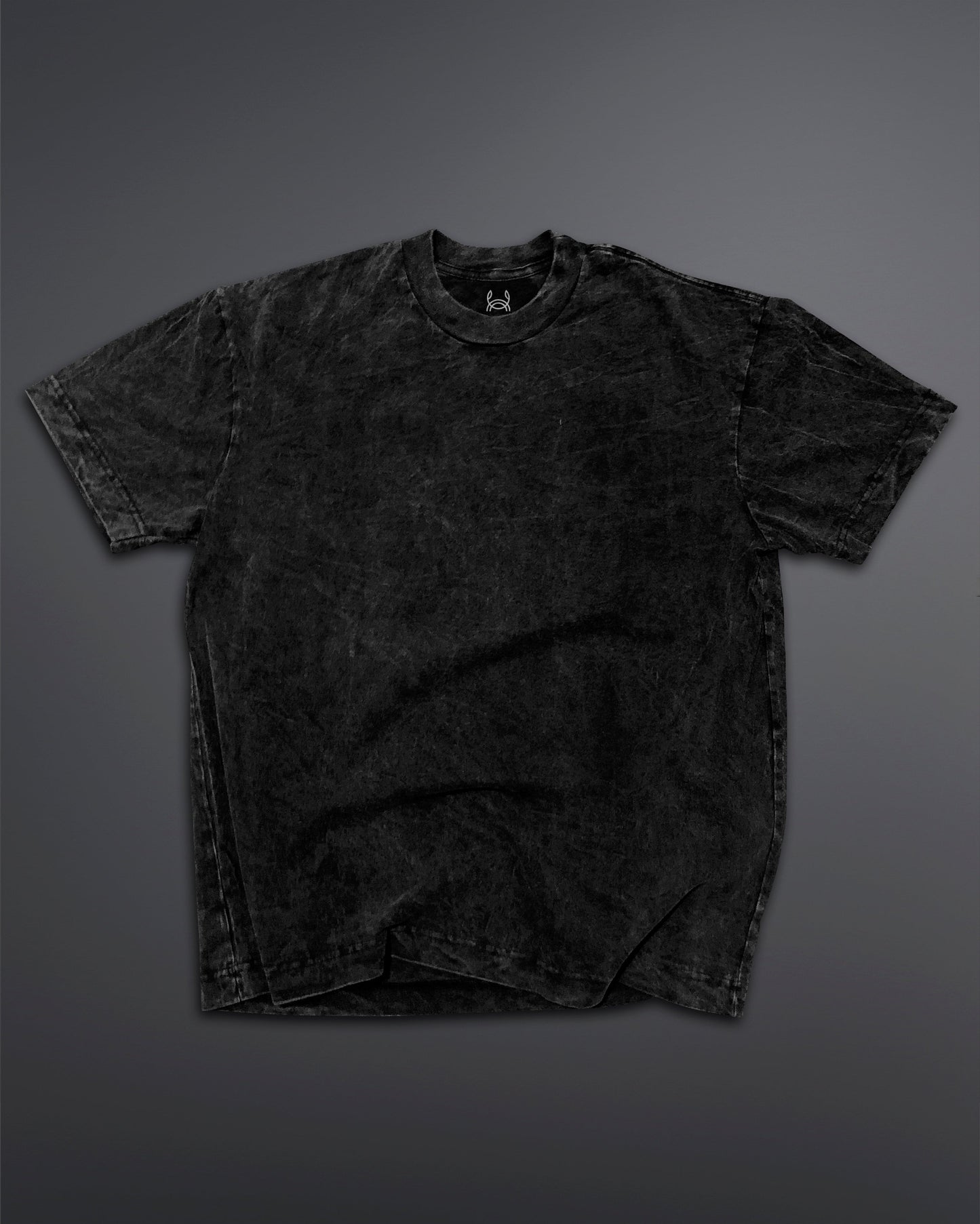 Acid Wash Oversized Tee [BLACK-ASH COLORWAY]