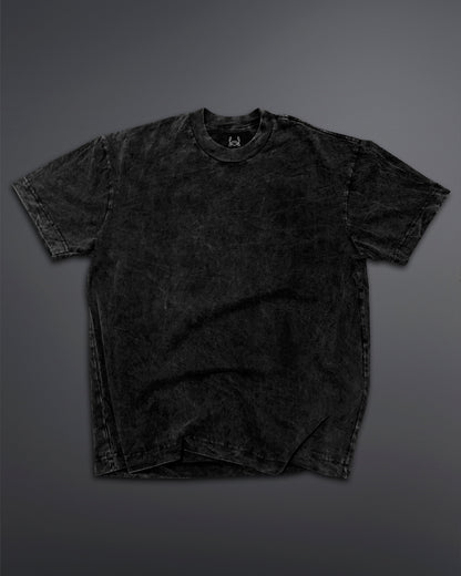 Acid Wash Oversized Tee [BLACK-ASH COLORWAY]