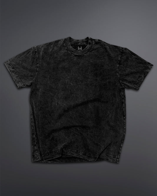 Acid Wash Oversized Tee [BLACK-ASH COLORWAY]