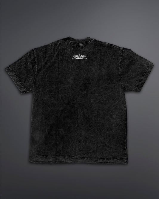 Acid Wash Oversized Tee [BLACK-ASH COLORWAY]