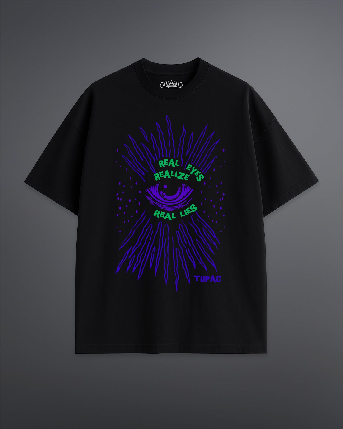 Tupac's Real Eyes Oversized Tee