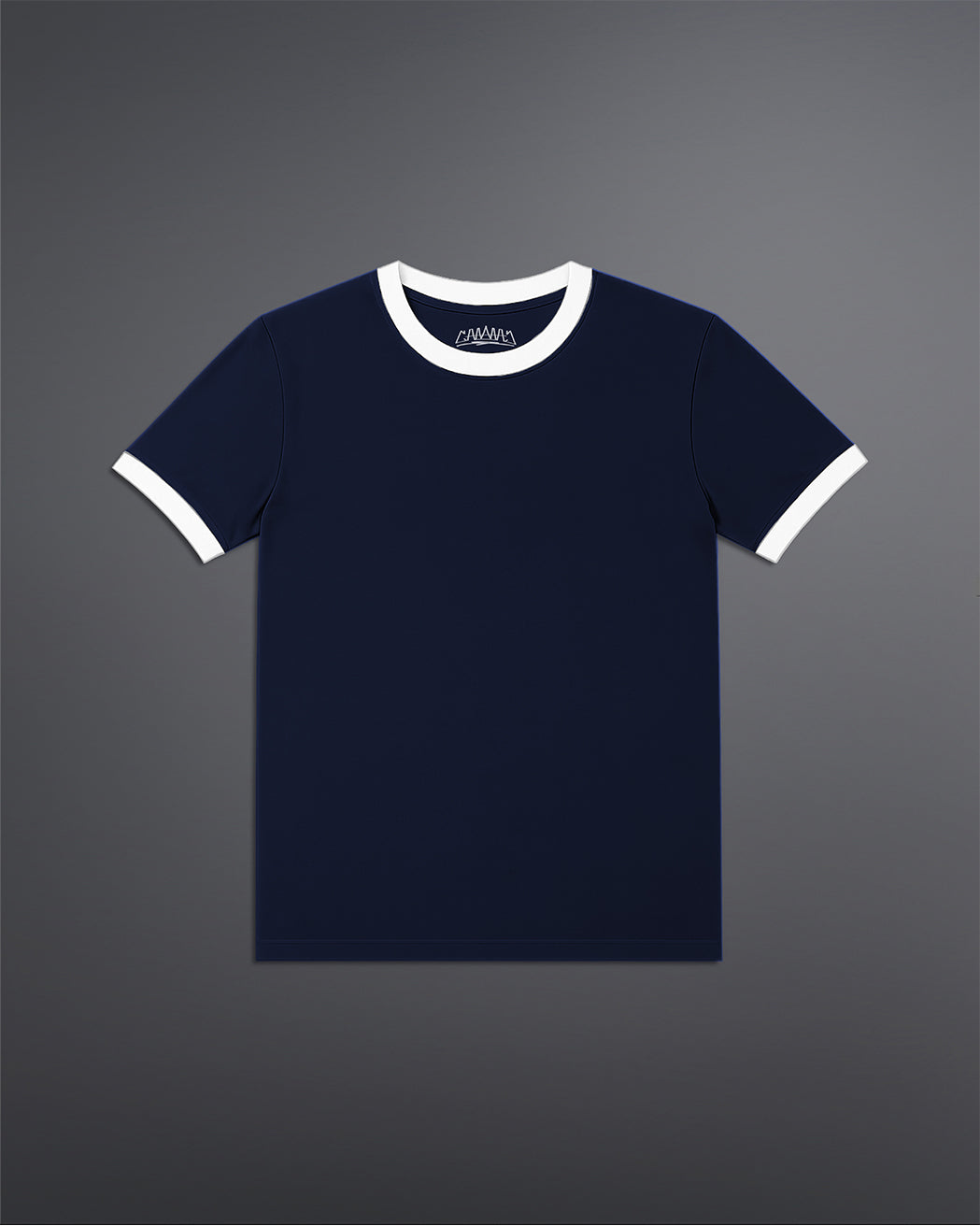 Cropped Ringer tee [NAVY/WHITE]
