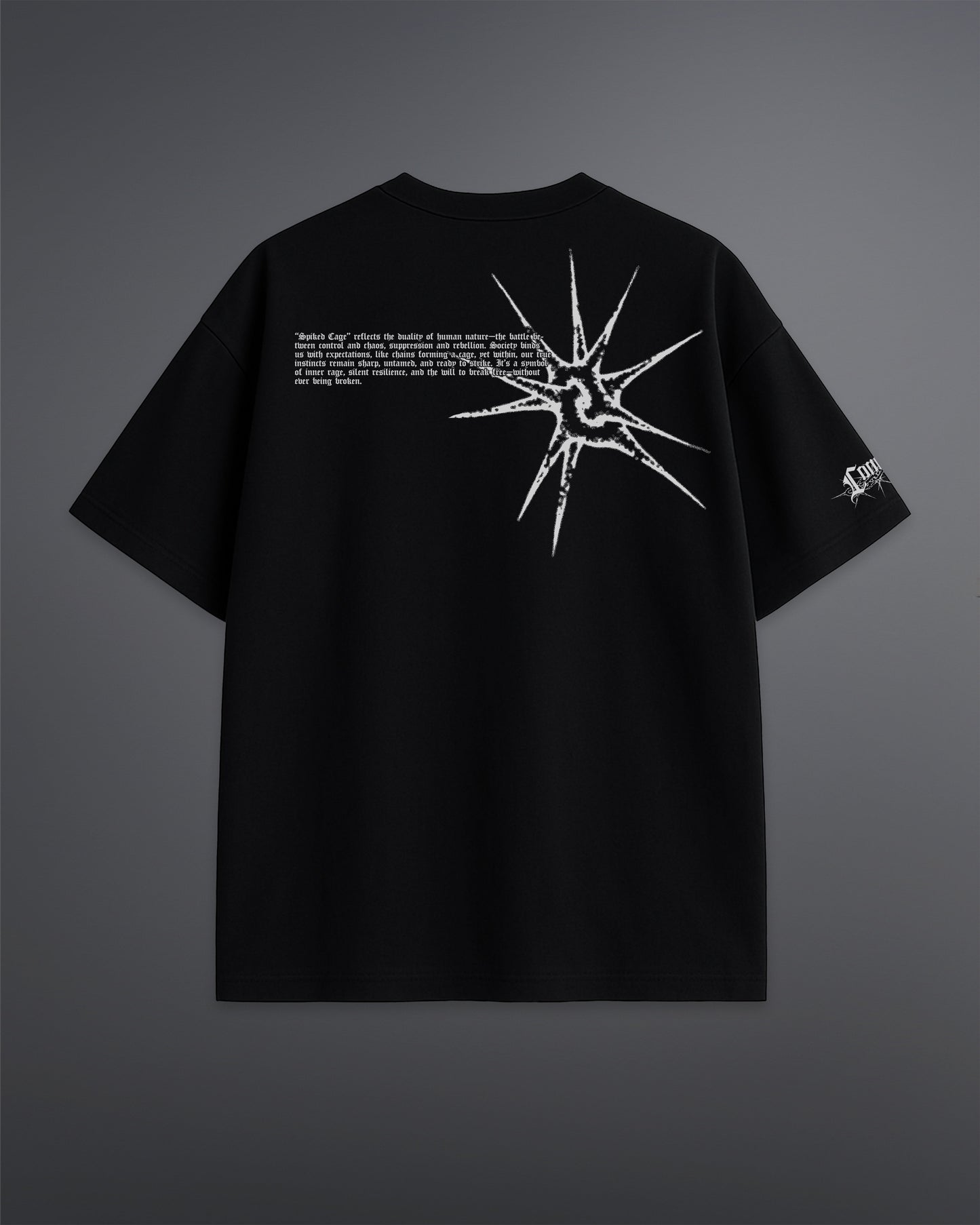 Spiked Cage Tee [BLACK]