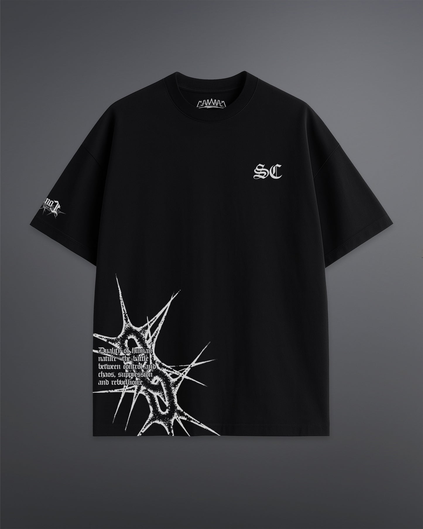 Spiked Cage Tee [BLACK]